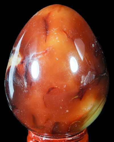 Colorful Carnelian Agate Egg #55515